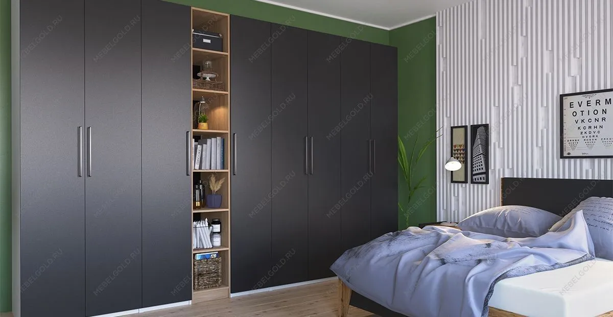 Шкаф Отис МН-039-06 П2 с фасадом ЛДСП (графит) | изображение 2