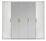 Шкаф Лара 5-дверный белый глянец | изображение 1