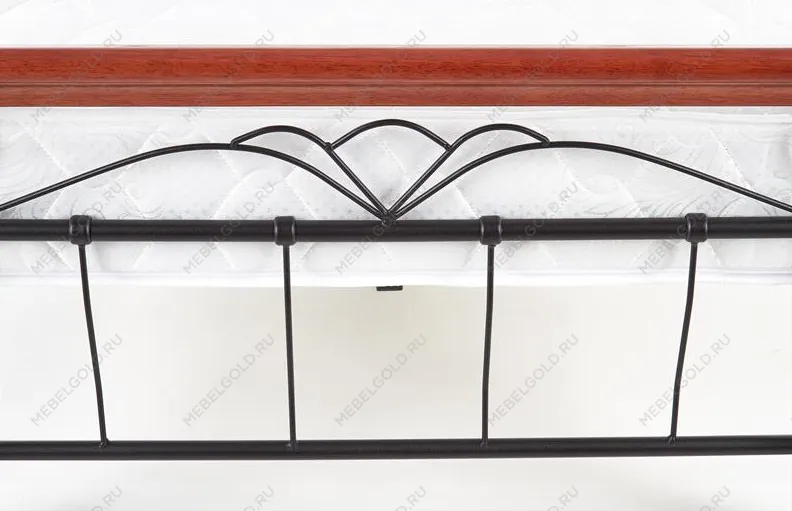 Кровать Halmar VERONICA 160 (черешня античная/черный) | изображение 2