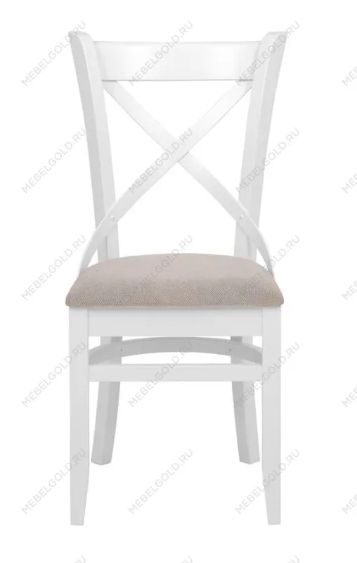 Стул Хью (Белая эмаль/бежевый М02) | изображение 1