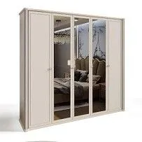 Шкаф Диана 5-дверный бежевый