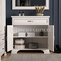 Тумба Тиффани 2D1S вудлайн кремовый