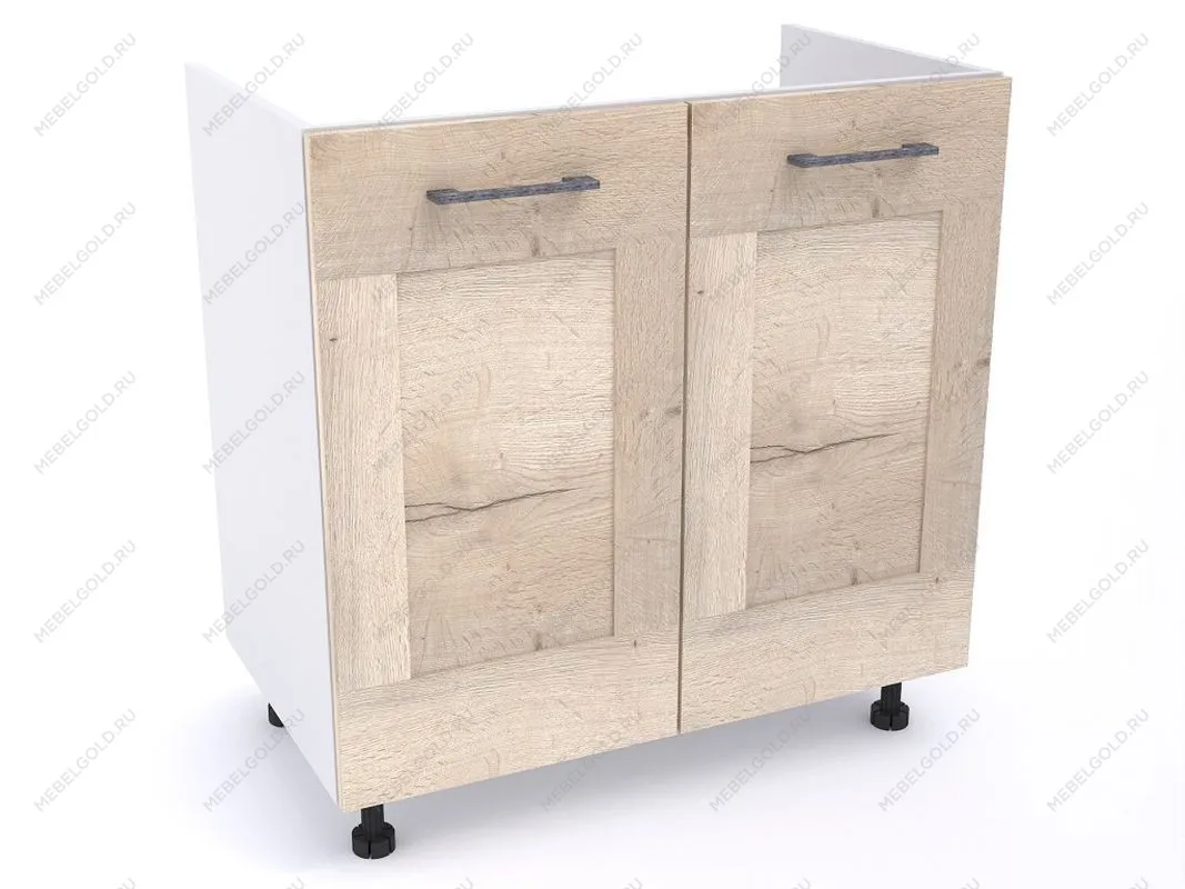 Стол под мойку СМ-80, Дублин (800*470*820) Дуб галифакс белый, 21613