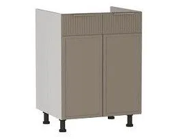 Стол под мойку СМ-60 2-х дверный, Берта (600*525*820) Мокко, 25115