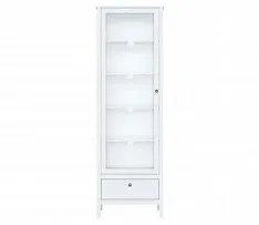 Шкаф-витрина Ева (Хельга) REG1W1S/65 с подсветкой белый