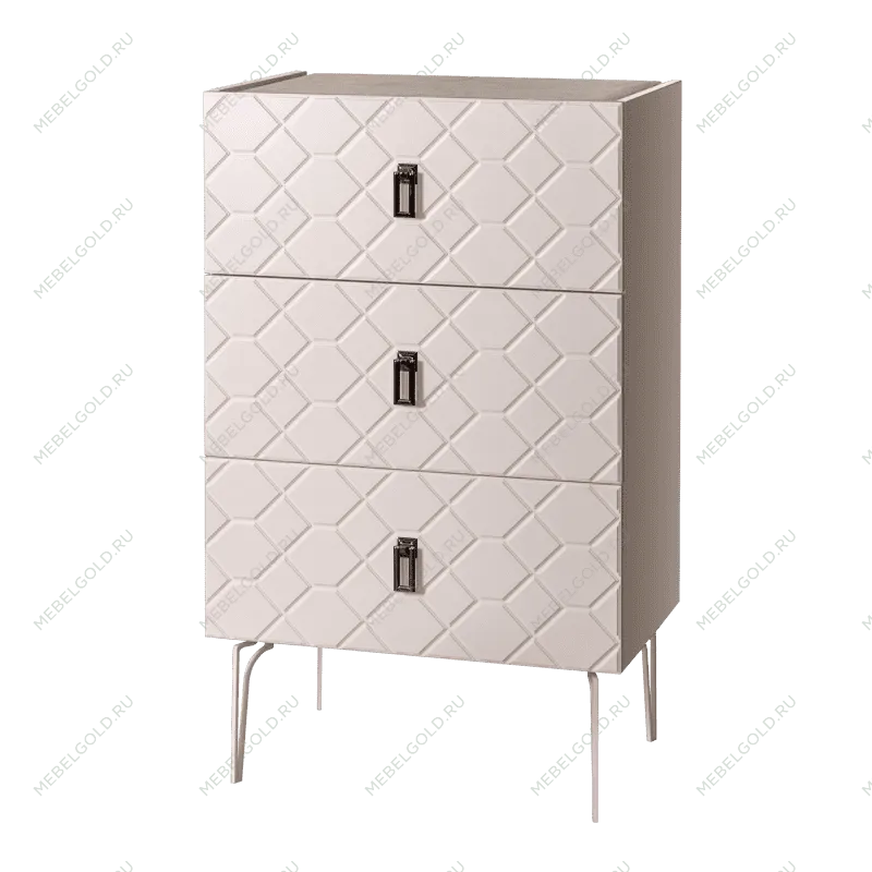 Комод Bogemia Farfalle (Слоновая кость) (Novabuk/Черный) БМКМ-1(Fa)