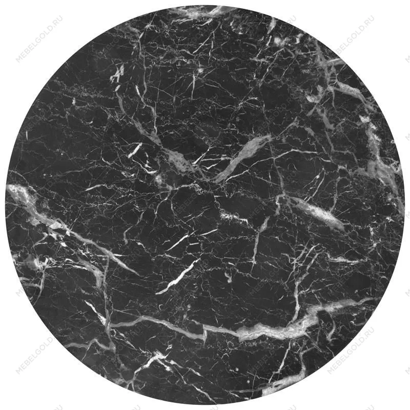 Комплект Halmar JAVA, 2 стола журнальных (черный мрамор/черный) | изображение 1