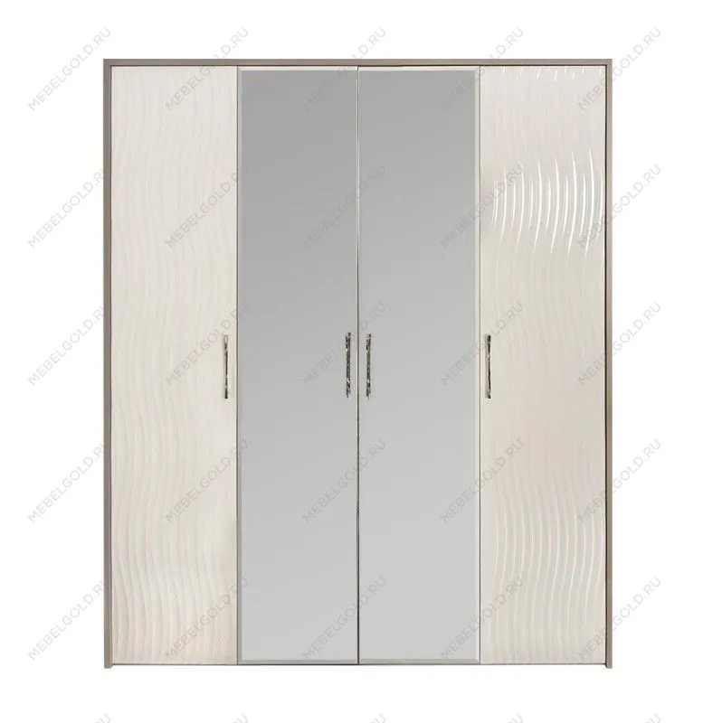 Шкаф Гравита 4-дверный белый глянец | изображение 1