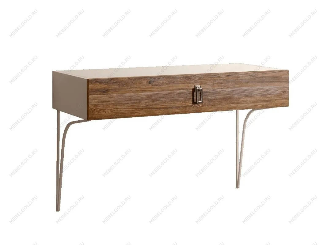 Стол туалетный (консоль) Bogemia Wood Fa (Слоновая кость) (Novabuk/Хром) БМСТ-1(Wo)