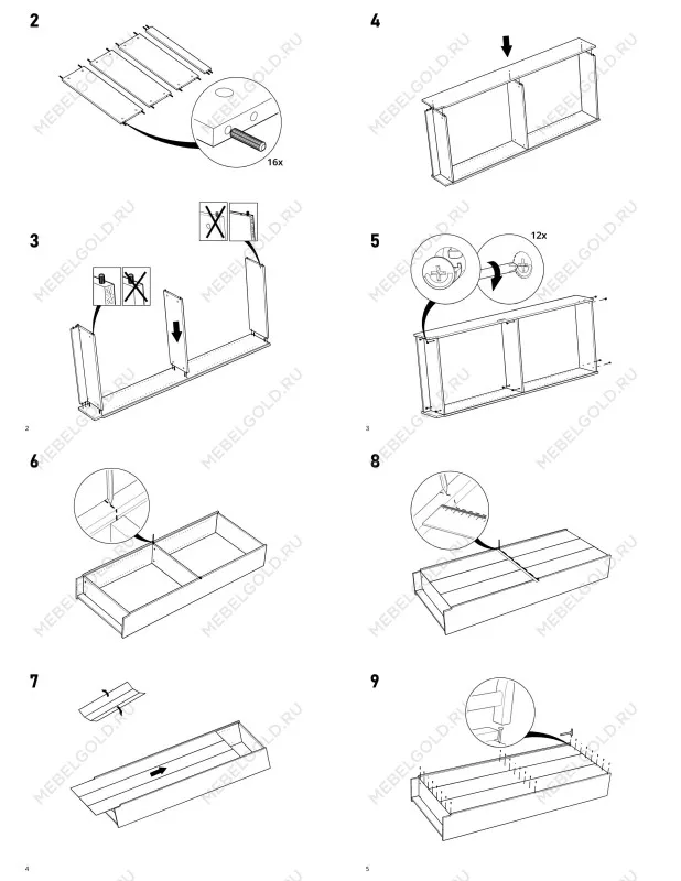 Стеллаж Варма, 6 полок, 38х198х28 см, белый | изображение 11