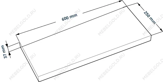 КАЛЛАКС / ФОРА Полка настенная ИКЕА / IKEA 1.6, тамбурат, дуб беленый | изображение 2
