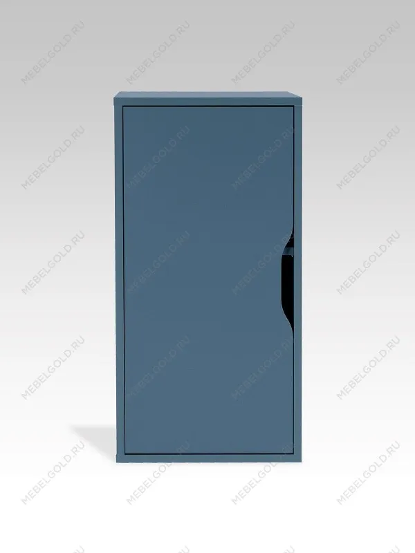 Тумба с дверцей Ингар, 36х71х53 серо-бирюзовая | изображение 5