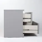 Комод Варма, 4 ящика, горизонтальный, 160х54х40 см, эмаль серая | изображение 11