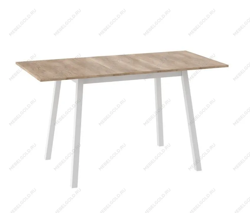 Стол ТИРК раздвижной 110(142)х70 Дуб каньон/Белый | изображение 1