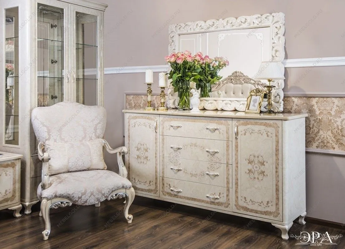 Комод Патрисия крем корень глянец (гостиная) | изображение 2