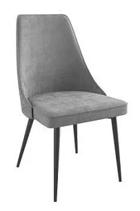 Стул LEO (b22 / GREY LUX/ЧЕРНЫЙ)