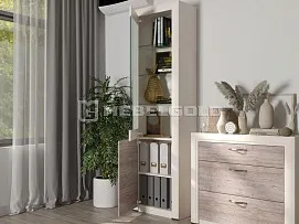 Шкаф с витриной Оливия 1V1D