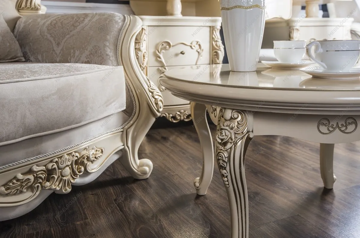 Столик круглый Джоконда крем глянец | изображение 5