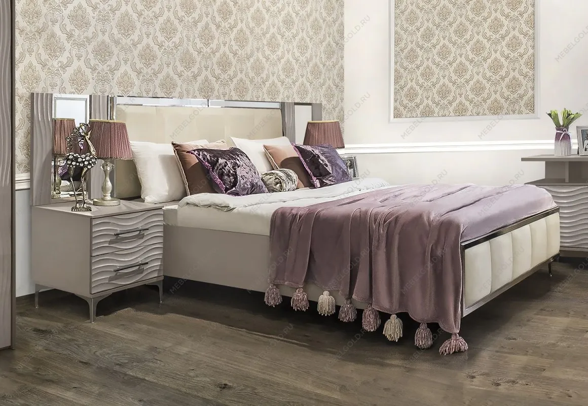 Кровать Гравита 160x200 см серый камень глянец | изображение 1