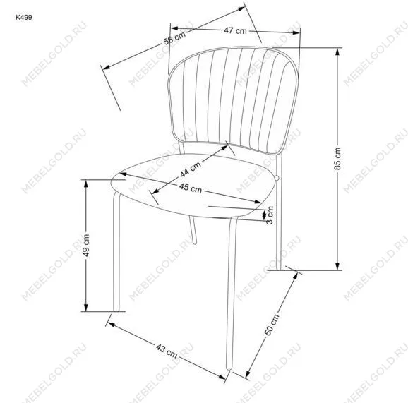 Стул кухонный Halmar K499 (темно-зеленый/золотой) | изображение 1