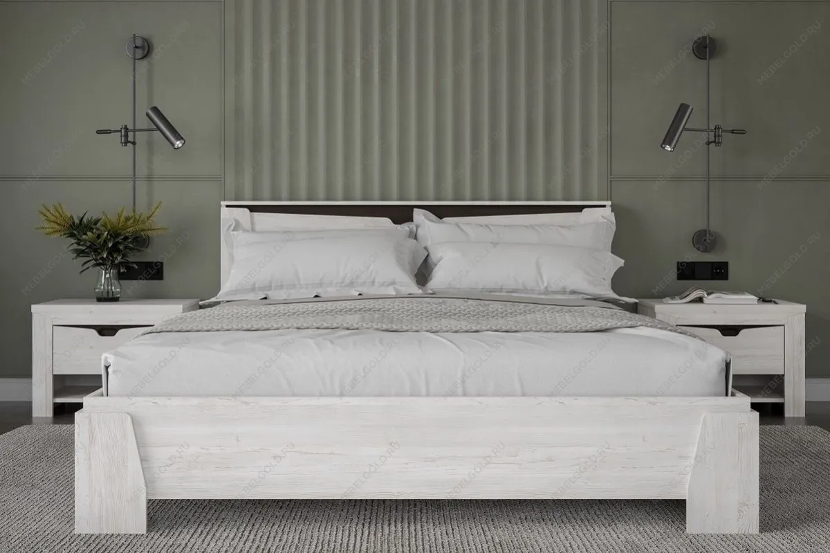 Кровать (каркас) Люкс 1800 Prime, Гарда (1874*2142*876) Дуб Винтерберг, 12407 | изображение 2