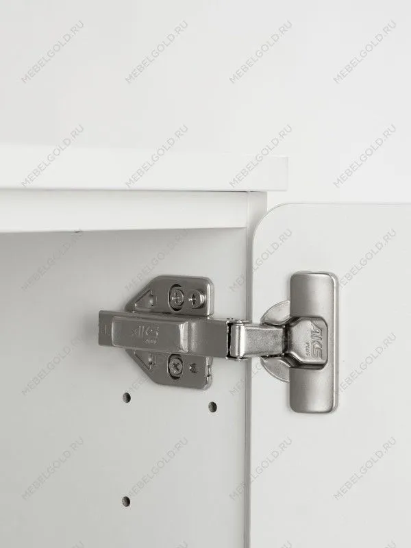 Шкаф распашной Пикси, с двумя дверьми и тремя полками 60х57х120, белый (робкий подснежник) | изображение 7