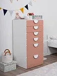 Комод Пикси, 6 ящиков 60x57x120, мечтательный пион | изображение 1