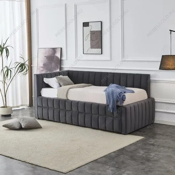 Кровать Halmar DERBY (серый) 90/200