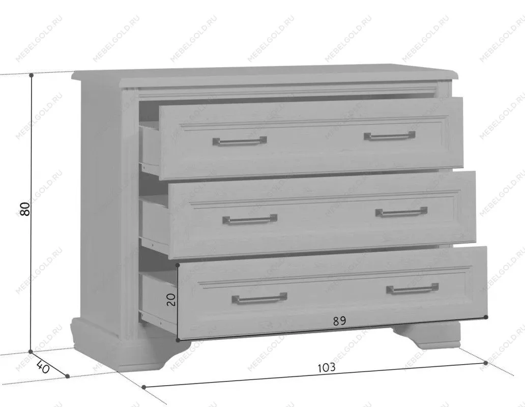 Балашиха - Комод Стилиус KOM3S (Орех донской) | изображение 1