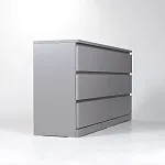 Комод Варма, 6 ящиков, горизонтальный, 160х78х40 см, эмаль серая | изображение 10