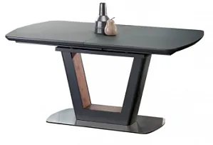 Стол обеденный Halmar BILOTTI, раскладной (темно-серый/орех)