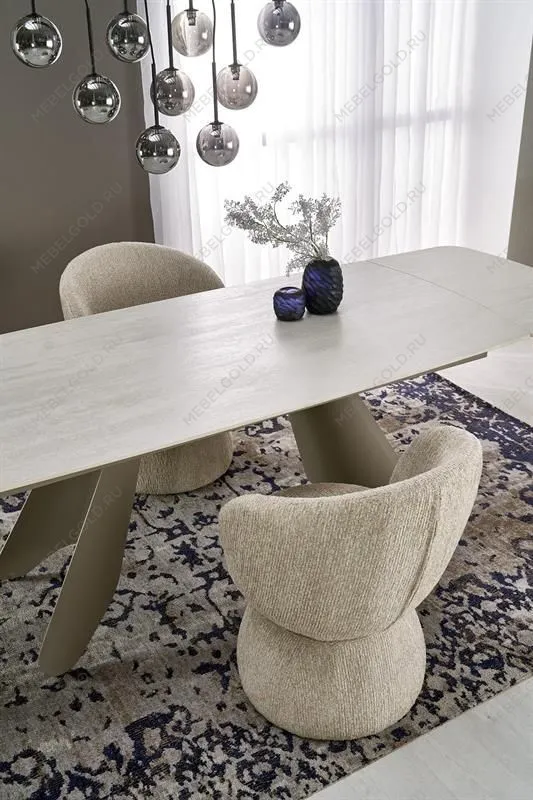 Стол обеденный Halmar SALIX 180 (травертин/кашемир) | изображение 13