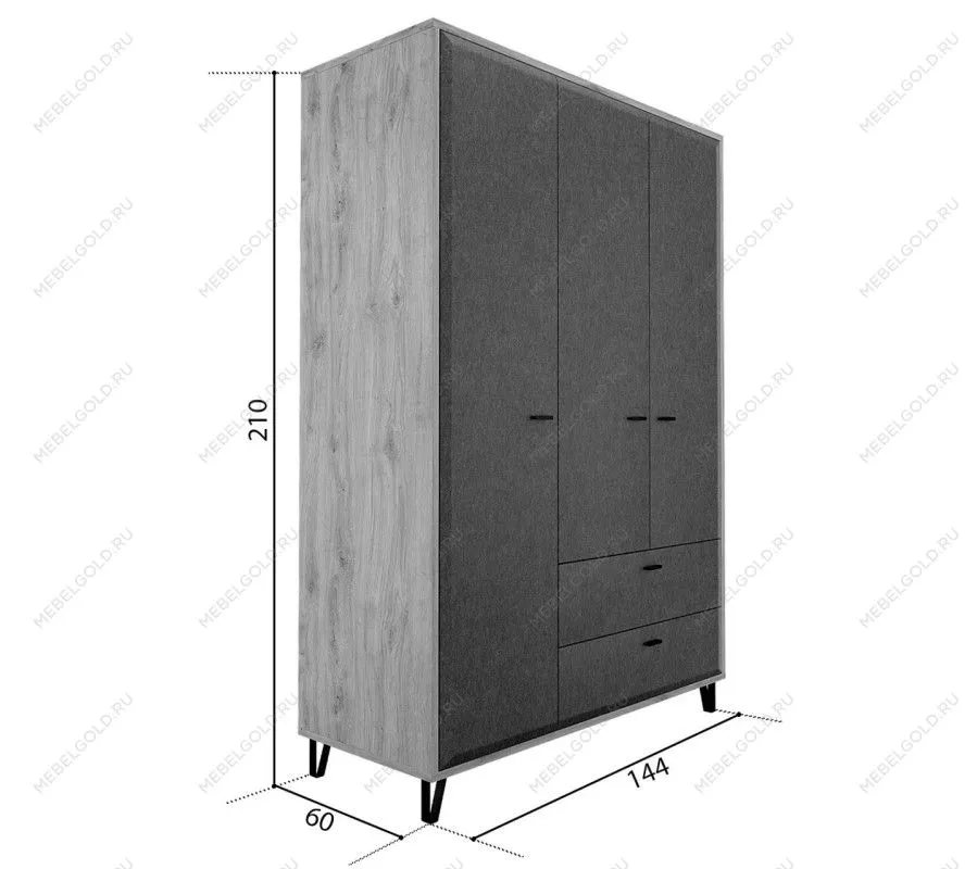 м. Марьина Роща - Шкаф Грейс SZF3D2S | изображение 4