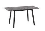 Стол Бриз (R)-94 раздвижной (Дымчатая керамика/черный) 94(126)х64 | изображение 1