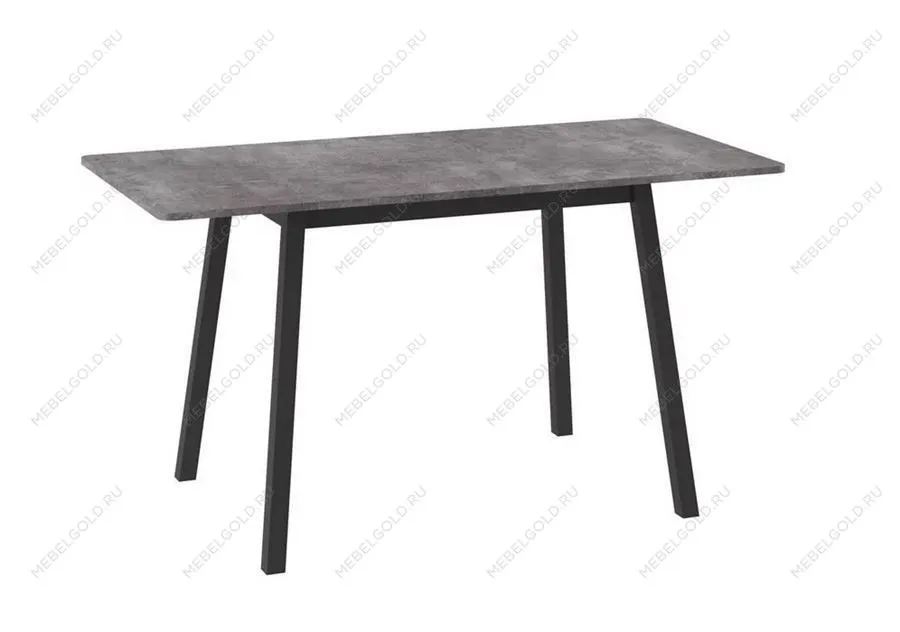 Стол Бриз (R)-94 раздвижной (Дымчатая керамика/черный) 94(126)х64 | изображение 1