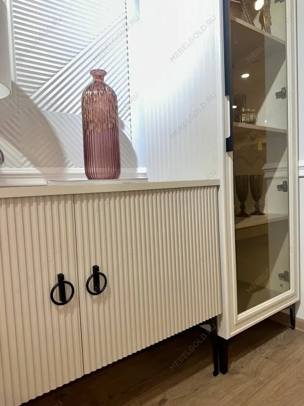 Витрина Стелла 1-ств светло серый камень | изображение 12