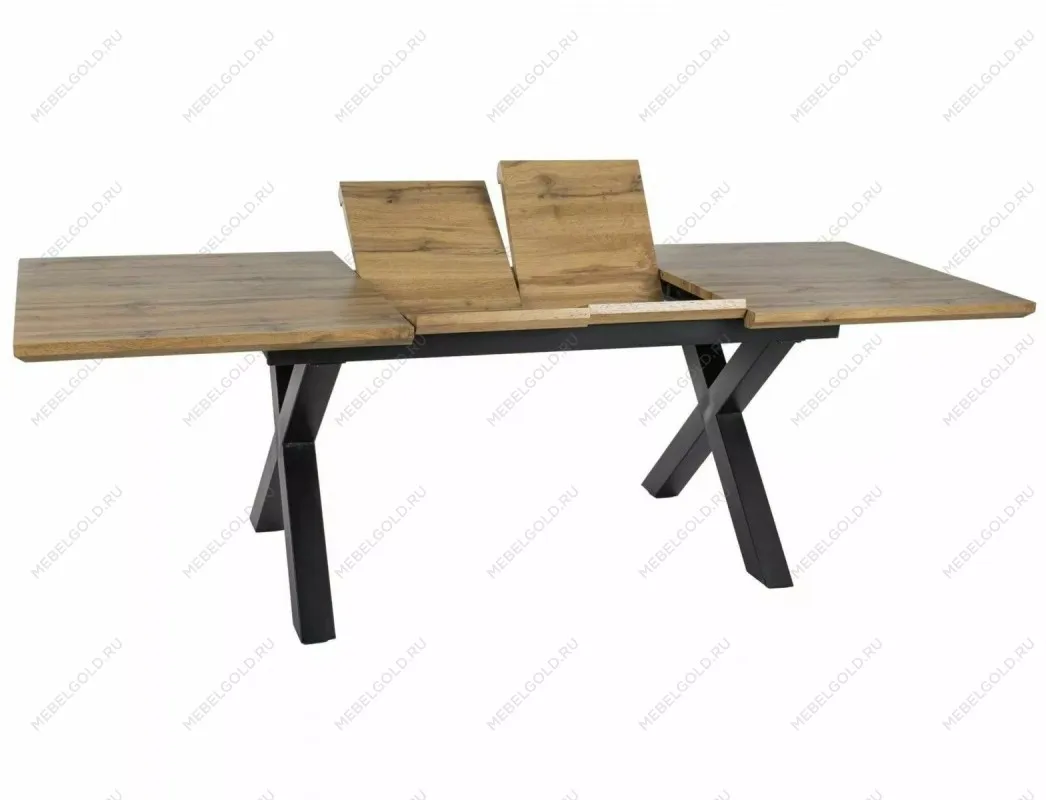 Стол обеденный Signal XAVIERO II 160 раскладной (дуб артизан/черный) | изображение 7