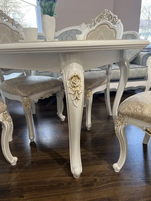 Стол Натали круглый белый глянец - Выставка Балашиха | изображение 8