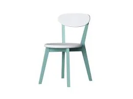 Стул KASPER (Белый - Бирюзовый)