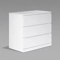 Комод Варма Прайм, 3 ящика, 80х77х48 см, эмаль, белый