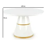 Стол обеденный Halmar VEGAS (белый/золотой) | изображение 3