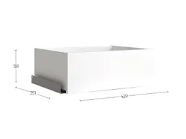 Ящик выдвижной к шкафу МАКС, 43х36х16 см, серый