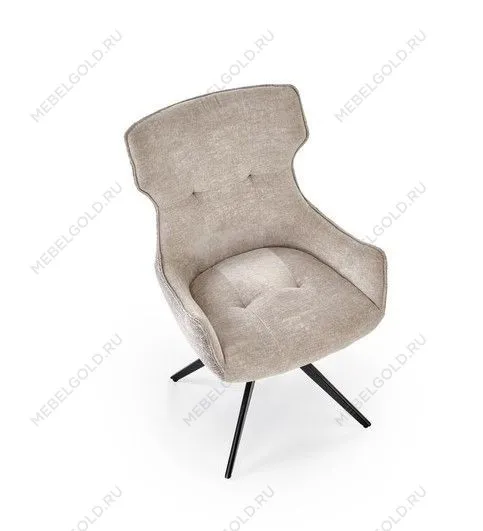 Стул кухонный Halmar K573 поворотный (серый/черный) | изображение 5