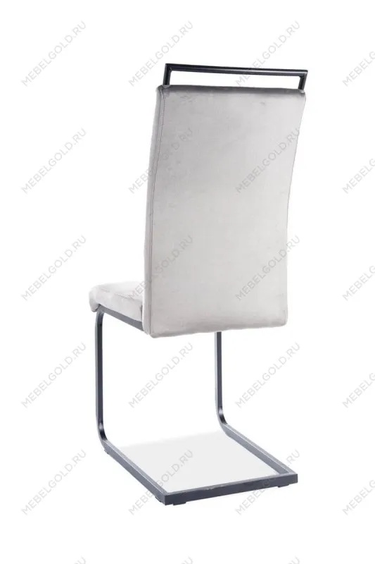 Стул кухонный Signal H441 Velvet Tap. 93 (серый/черный мат) | изображение 1