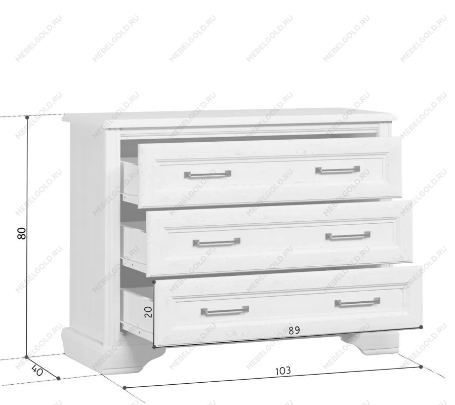 Лобня - Комод Стилиус KOM3S (Лиственница сибирская) | изображение 4