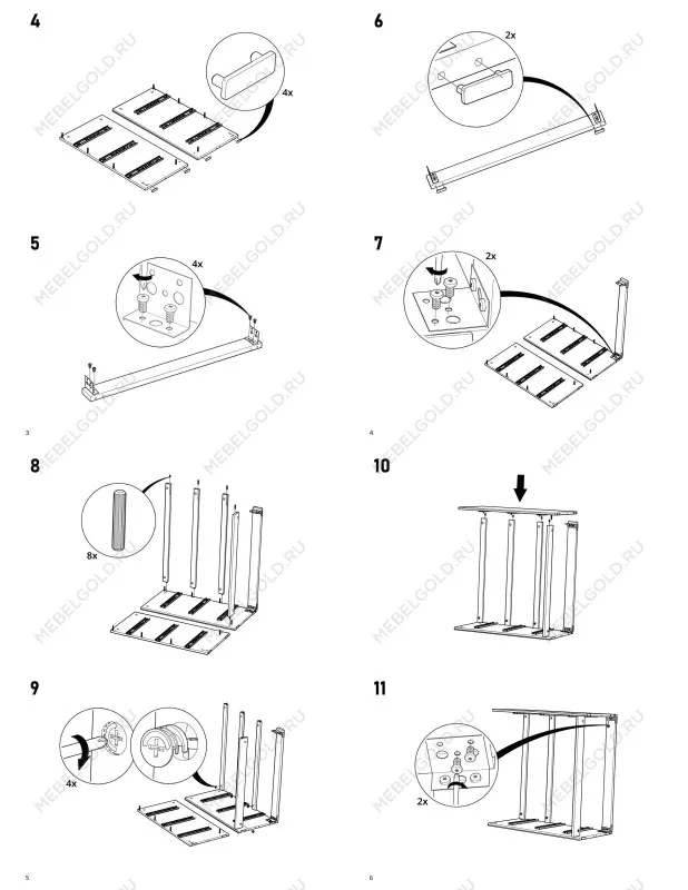 Комод Варма, 3 ящика, 80х78х40 см, эмаль белая | изображение 17