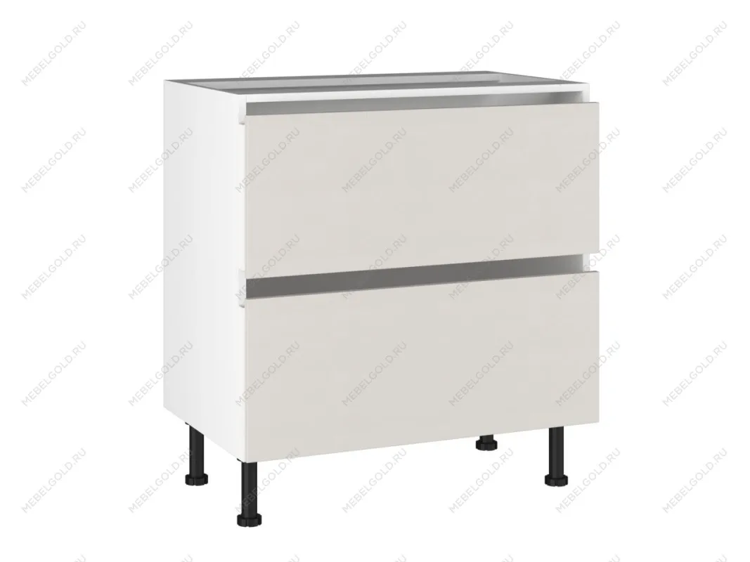 Стол с ящиками СЯ-(2)-80, Виста (800*523*870) Экокожа Белый, 26215