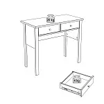 Стол туалетный Сага, 92х45, белый | изображение 16