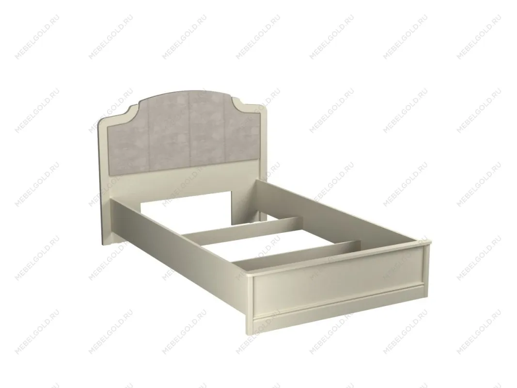 Кровать (каркас) Люкс 1200, Сиена (1394*2110*1090) Береза бежевая, 12344 | изображение 1