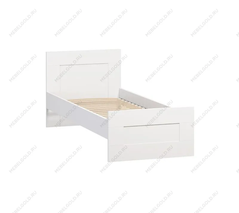 Кровать односпальная Сириус, 90х200 см, белая | изображение 3